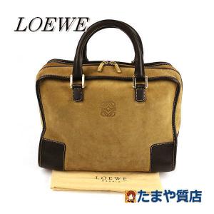 LOEWE ロエベ アマソナ レザー バックスキン ハンドバッグ スエード スウェード 17611｜tamaya78