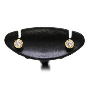 Tiffany 一粒ダイヤピアス　K18 ティファニー ピアス K18YG ダイヤ0.40ct Tワン フープピアス