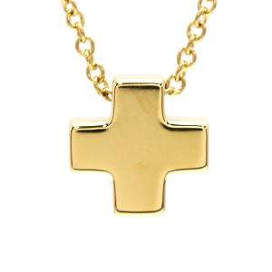 Tiffany&Co. ティファニー ローマンクロス ネックレス K18 18金 ゴールド 約41cm 十字架 21666｜tamaya78