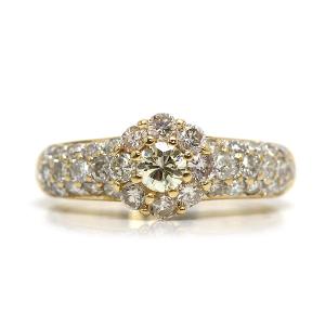 MIKIMOTO（ミキモト） ハーフエタニティリング 8号 K18 18金 ゴールド