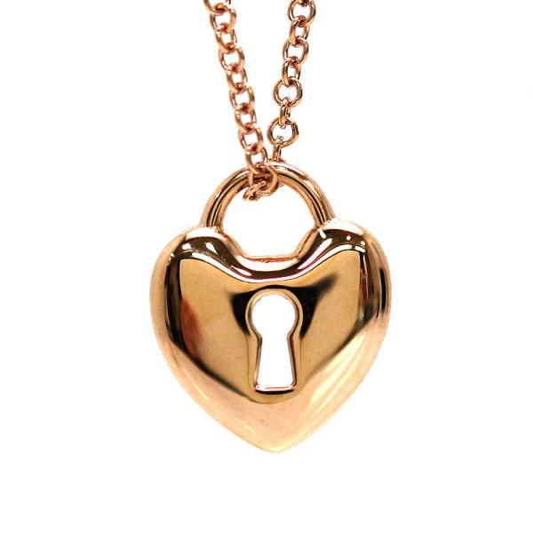 Tiffany&amp;Co. ティファニー ハートロック ネックレス 約41cm K18PG 18金 ピン...