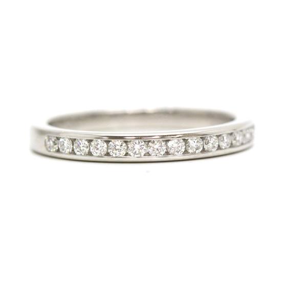 Tiffany&amp;Co. ティファニー ハーフエタニティリング 指輪 ダイヤモンド プラチナ Pt95...