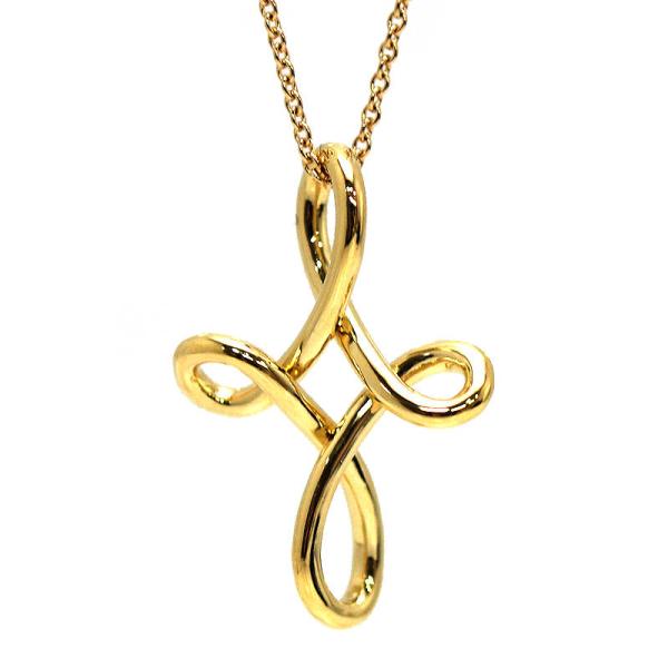 Tiffany&amp;Co. ティファニー インフィニティクロス ネックレス 約41cm K18 18金 ...