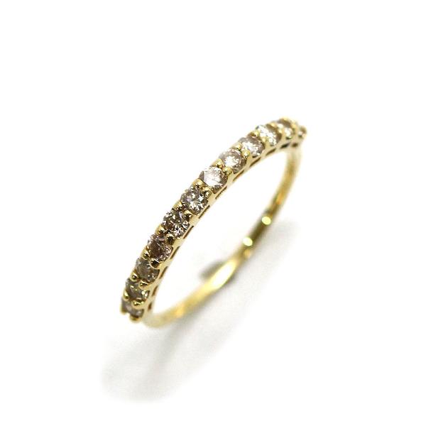 K18 ダイヤモンド ハーフエタニティリング 12号 0.50ct 約1.4g 18金 ゴールド ラ...