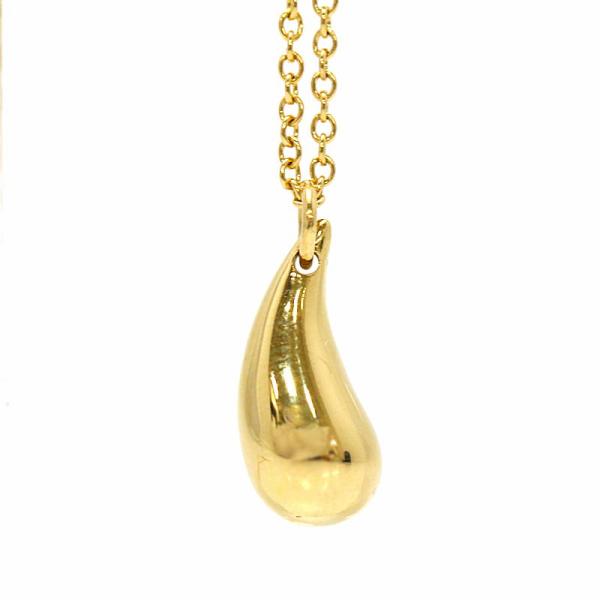 Tiffany&amp;Co. ティファニー ペレッティ ティアドロップネックレス 18金イエローゴールド ...