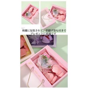 ミニブーケとタオルベア セット ソープフラワー...の詳細画像4