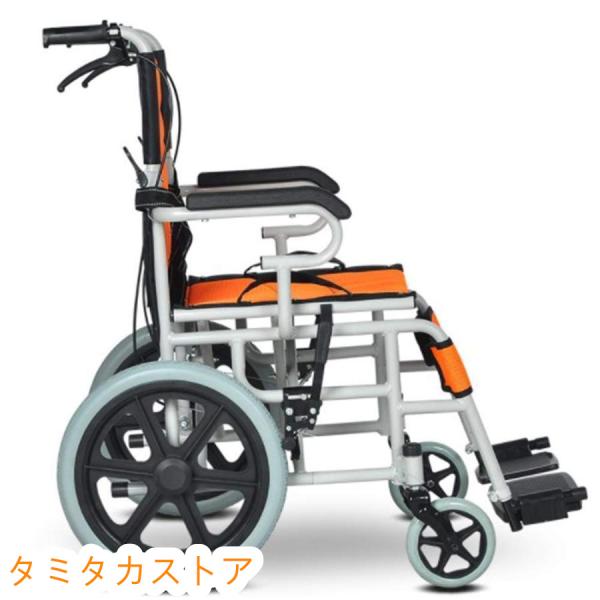 車椅子 アルミ製 折りたたみ 車椅子 折り畳み式車椅子 介助型 軽量アルミ製 簡易車椅子 旅行用 外...