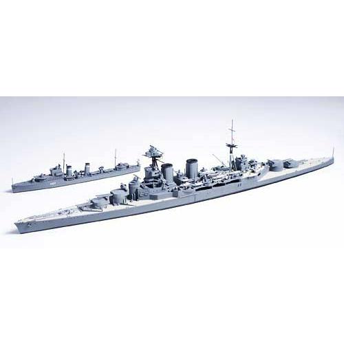 タミヤ（31806）1/700 イギリス海軍 巡洋戦艦フッド・E級駆逐艦