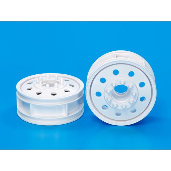 タミヤ（56542）TROP.42 リヤホイール （22mm幅ダブルタイヤ用） ホワイト