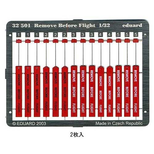 タミヤ（89744）1/32 リムーブ・ビフォア・フライト・タグ（塗装済み）