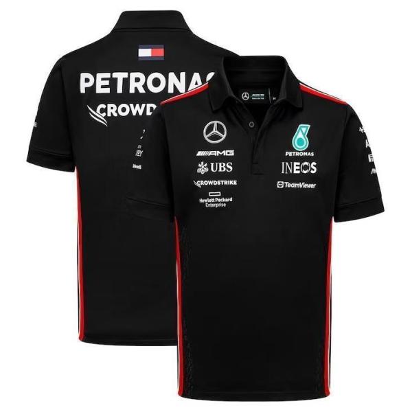 2023 メルセデス AMG ペトロナス チーム ポロシャツ / ブラック
