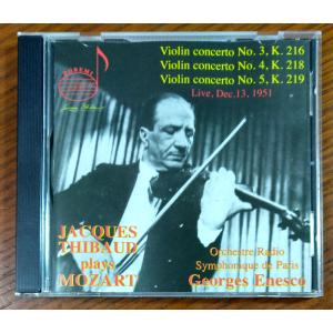Jacques Thibaud Plays Mozart [CD] Mozart; Thibaud｜tamori0907