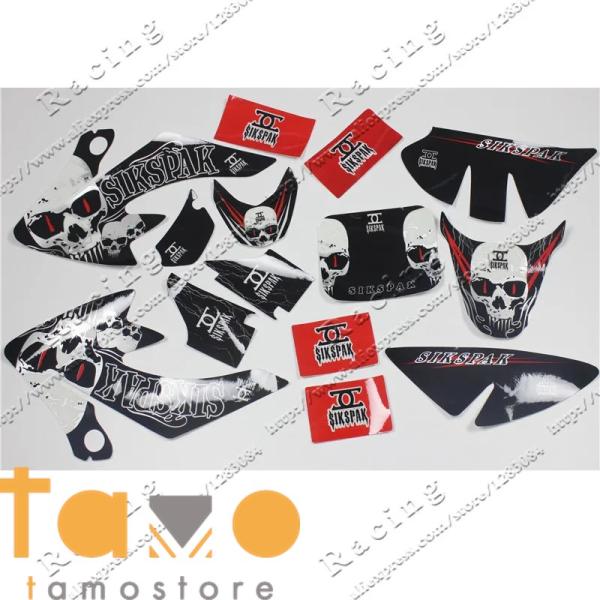 【並行輸入品】バイク 3m接着剤 グラフィックcrf50 ssr sdg dhz ヨット ピット 赤...