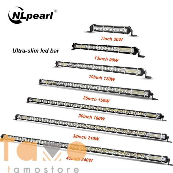 【並行輸入品】ジープ ヘッド ヘッドライト nlpearl 超薄型 7-50インチ ledライトバー...