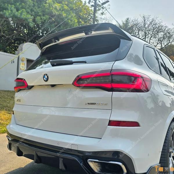 【並行輸入品】BMW x5 リア キット スポイラー g05 グロスブラック mtスタイル テールウ...
