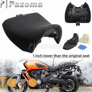 【並行輸入品】バイク カバー カスタム アクセサリー ロー1インチサドルクッションシート ハーレー パンアメリカ 1250 ra 1250s ソロドライバーシート レザー