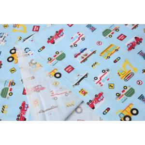 生地切り売り 子供柄 車(水色) 綿100% ...の詳細画像3