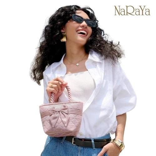 【 タイ ナラヤ NaRaYa リボンバッグ 舟型 SS 】 サブバッグ かわいい 可愛い CA キ...