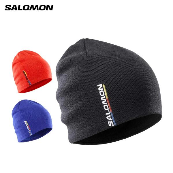 SALOMON スキーニット帽 メンズ レディース ＜2024＞GRAPHICBEANIE / グラ...