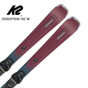 K2 ケーツー スキー板 レディース 2024 DISRUPTION 76C W + ER3 10 Compact Quikclik プレート/ビンディング セット 2023-2024｜tanabeft