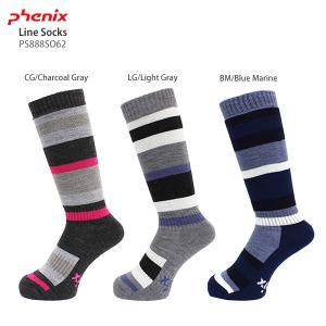 スキー ソックス レディース PHENIX〔フェニックス 靴下〕＜2019＞Line Socks PS888SO62〔SA〕