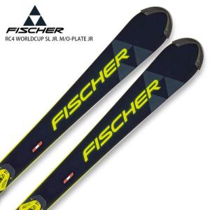 スキー板 キッズ ジュニア FISCHER フィッシャー 2022 RC4 WORLDCUP SL JR. M/O-PLATE JR. + RC4 Z11 FREEFLEX Brake 85 ビンディング セット 取付無料｜tanabesp