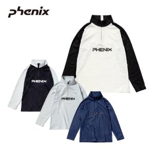 スキー アンダーウェア キッズ ジュニア PHENIX フェニックス ＜2023＞ ESB22LS01/RETRO70 Jr 1/2 ZIP TEE/レトロ70｜tanabesp