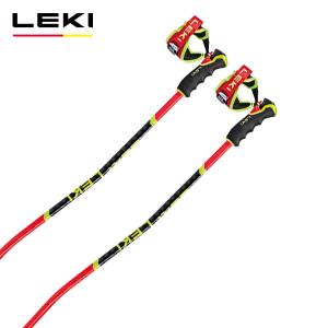 LEKI スキーストック UVEX レキ ストック スキーポール ブラック ネオンイエローLEKI