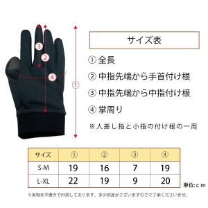 インナー グローブ スキー スノボ スノーボー...の詳細画像4