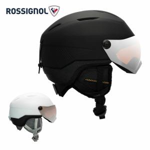 ROSSIGNOL ロシニョール スキー ヘルメット レディース＜2024＞ FIT VISOR IMPACTS W / フィットバイザーインパクト W バイザー付き｜tanabesp