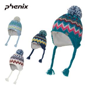 PHENIX フェニックス スキー ニット帽 キッズ ジュニア＜2024＞ ESG23HW91 / Mix Border Junior Earflap Beanie｜tanabesp