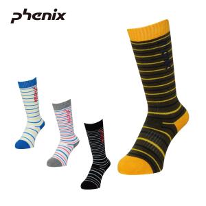 PHENIX フェニックス スキー ソックス 靴下 キッズ ジュニア＜2024＞ESB23SO82 / Multi Border Junior Socks｜tanabesp