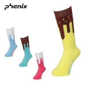 PHENIX フェニックス スキー ソックス 靴下 キッズ ジュニア＜2024＞ESG23SO91 / Melty Ice Cream Junior Socks｜tanabesp