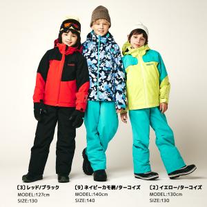 スキーウェア キッズ ジュニア 上下セット ス...の詳細画像2