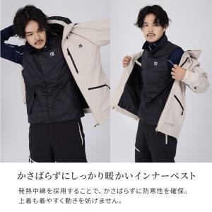 スキー 中綿ベスト ミドルレイヤー インナー ...の詳細画像3