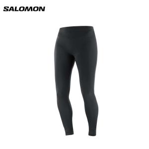 SALOMON サロモン スキーウェア パンツ レディース ＜2024＞SNTIAL WARM SMLS TIGHTS W / LC1884000｜tanabesp