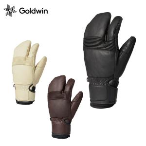 GOLDWIN ゴールドウイン スキーグローブ メンズ 2025 Leather 3-finger Formfitting Gloves / G84301【ミトン】 早期予約｜tanabesp