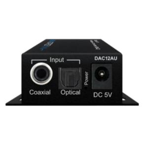 DAC12AU 同軸デジタル/光デジタルオーディオ→アナログステレオオーディオコンバータ エーディテクノ