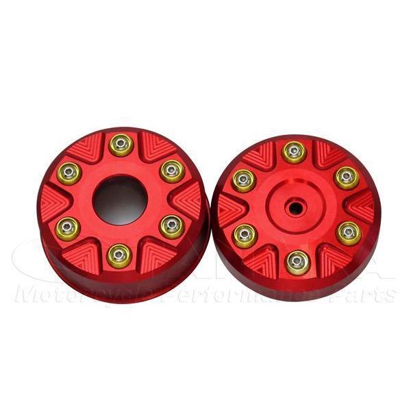 グロム/GROM/MSX125用 サイドカバーガーニッシュレッド[Y1025] 田中商会