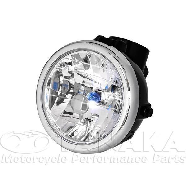 5Lモンキー・12Vゴリラ用　マルチカットリフレクターヘッドライト（ブラックケース・クリアレンズ）[...