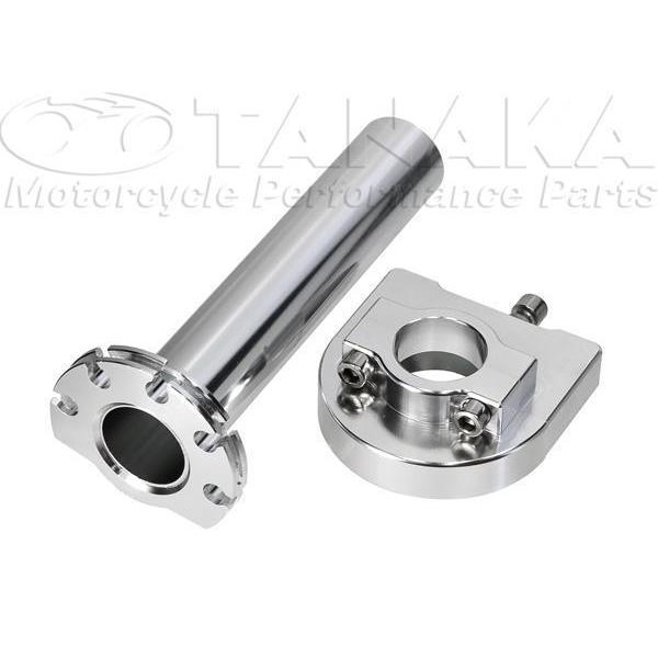 アルミ　ハイスロットルホルダー　Bシルバー[Y1464]モンキー・ゴリラ・ダックス 田中商会