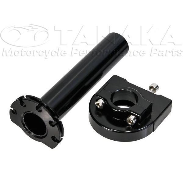 アルミ　ハイスロットルホルダー　B ブラック [Y1469]モンキー・ゴリラ・ダックス 田中商会