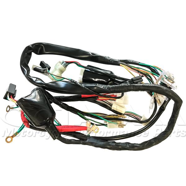 12V カブ用 メインハーネス セル付き [Y1584] リトルカブ　4速 田中商会