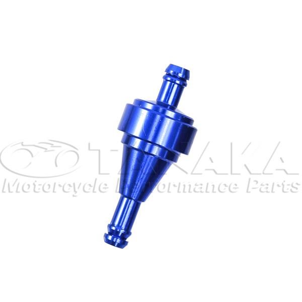 アルミ製　燃料フィルター ブルー [Y1676]モンキー、ダックス、シャリー 田中商会