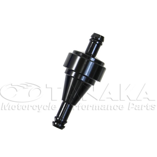 アルミ製　燃料フィルター　ブラック [Y1677]モンキー、ダックス、シャリー 田中商会