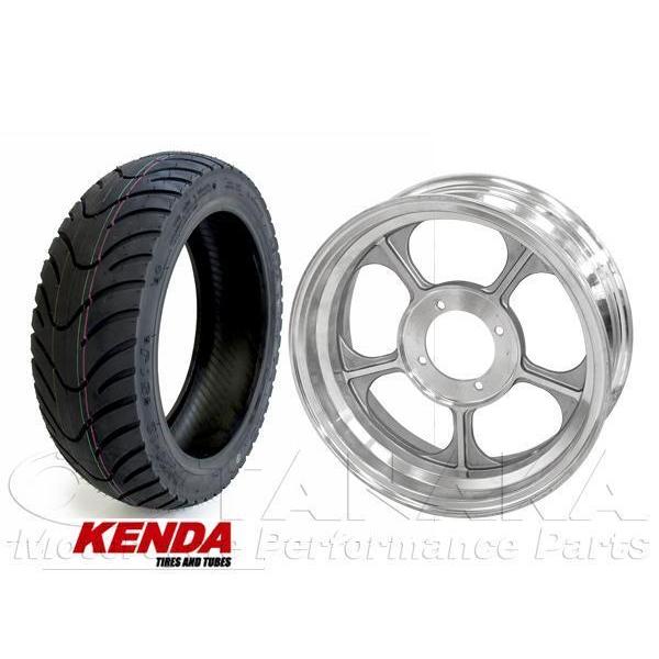 モンキー・ゴリラ用12インチアルミホイール＆KENDA130/70-12タイヤセット1本[Y1758...