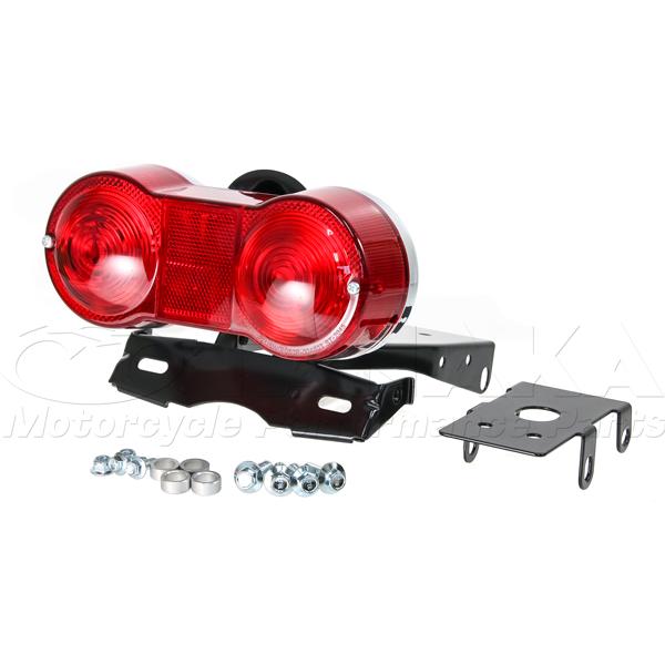 GT380スタイルテールランプ＆モンキー用　4Lタイプテールマウントセット　レッドレンズ [Y194...