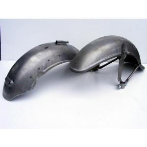 初期型シャリータイプ 鉄カブトフロントフェンダー TYPE-2 メッキ[Y265