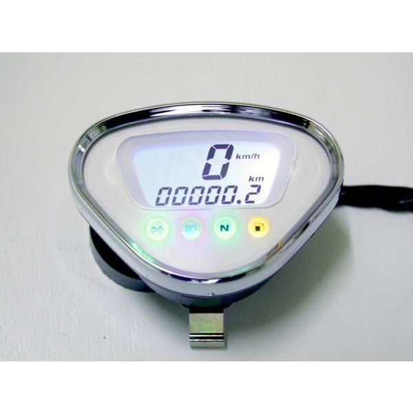 ダックス　シャリィ用　デジタルメーター／ホワイト[Y352] 田中商会