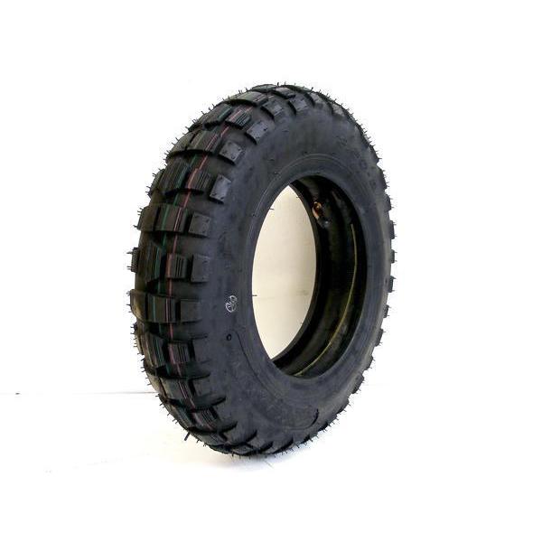 モンキー純正タイプ3.50-8　ブロックタイヤ　チューブ付 [Y528]複数本購入可能